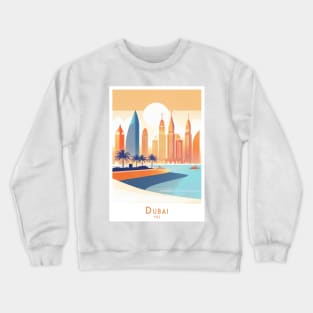 Dubai Sunset Skyline Crewneck Sweatshirt